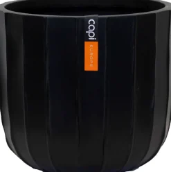 Intratuin Capi Europe Blumentopf Nature Craft schwarz D 9 H 8 cm| Blumentöpfe & Pflanzgefäße|Blumentöpfe