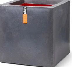 Intratuin Capi Europe Blumentopf Urban Smooth 40 x 40 x 40 cm grau| Blumentöpfe|Blumentöpfe & Pflanzgefäße