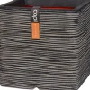 Intratuin Capi Europe Pflanzkübel Nature Rib anthrazit 40 x 40 x 40 cm| Pflanzkübel|Blumentöpfe & Pflanzgefäße