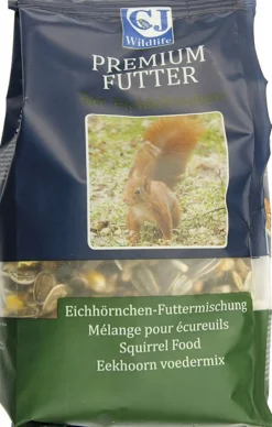 Intratuin CJ Wildlife Eichhörnchenfutter Mix Premium 600 g| Eichhörnchen- & Igelfutter