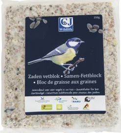 Intratuin CJ Wildlife Fettblock mit Samen| Gartenvögel|Vogelfutter