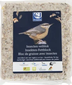 Intratuin CJ Wildlife Fettblock mit Insekten| Gartenvögel|Vogelfutter