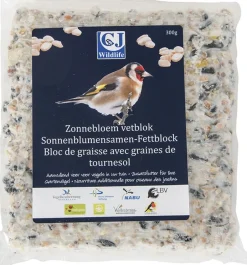 Intratuin CJ Wildlife Fettblock mit Sonnenblumenkernen| Gartenvögel|Vogelfutter