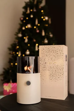 Intratuin Cosi Tischkamin Cosiscoop beige D 16 H 30 cm| Tischkamine & -Feuer