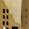 Intratuin Cosy@Home Teelichthalter Haus gold 6,4 x 5,3 x 14,5 cm| Teelichthalter
