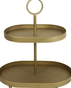 Intratuin Countryfield Etagere Bonamy gold 47 x 31,5 x 50 cm| Servieren