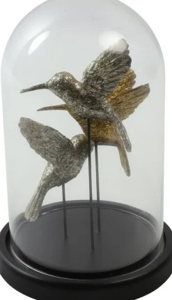 Intratuin Countryfield Glasglocke Indra gold / schwarz D 14 H 22 cm| Glasglocken