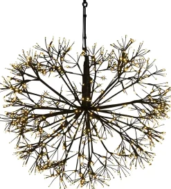 Intratuin Countryfield Hängelampe Lichtkaskade Apollo schwarz mit 1200 LEDs warmweiss D 60 cm| Weihnachtsfiguren (Außen)