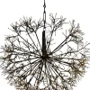 Intratuin Countryfield Hängelampe Lichtkaskade Apollo schwarz mit 912 LEDs warmweiss D 50 cm| Weihnachtsfiguren (Außen)