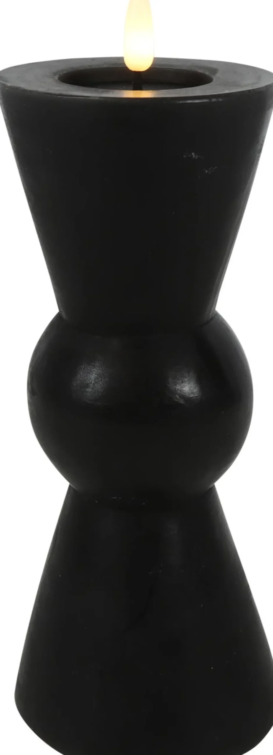 Intratuin Countryfield LED Kerze Lyon schwarz D 8,5 H 22 cm| Led Kerzen