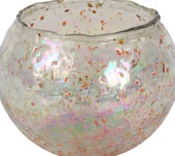 Intratuin Countryfield Teelichthalter Amia halbdurchsichtig D 14 H 10 cm| Teelichthalter