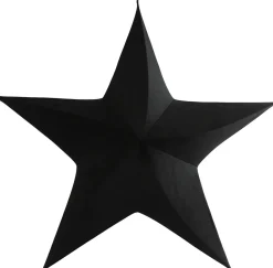 Intratuin Countryfield Weihnachtsbaumschmuck Stern Maria schwarz 51 x 135 x 135 cm| Weihnachtsdeko Zum Aufhängen