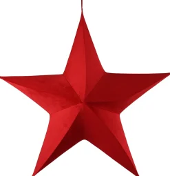 Intratuin Countryfield Weihnachtsbaumschmuck Stern Maria rot 41 x 120 x 120 cm| Weihnachtsdeko Zum Aufhängen