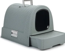 Intratuin Curver Katzentoilette blau 51 x 38,5 x 39,5 cm| Katzentoiletten & Zubehör