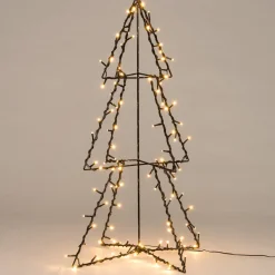 Intratuin 3D LED Weihnachtsbaum H 77 cm mit 120 LEDs warmweiß| Weihnachtsleuchten
