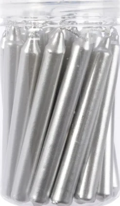 Intratuin Decoris Stabkerzen silber D 1,3 H 10,5 cm 22 St.| Stabkerzen