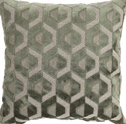 Intratuin Dekokissen Jacquard grün 45 x 45 x 10 cm| Kissen|Dekokissen