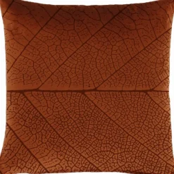 Intratuin Dekokissen Leaf kupfer 45 x 45 x 10 cm| Kissen|Dekokissen