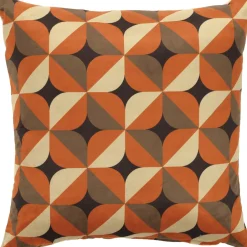 Intratuin Dekokissen Mora orange / braun 45 x 45 x 10 cm| Kissen|Dekokissen