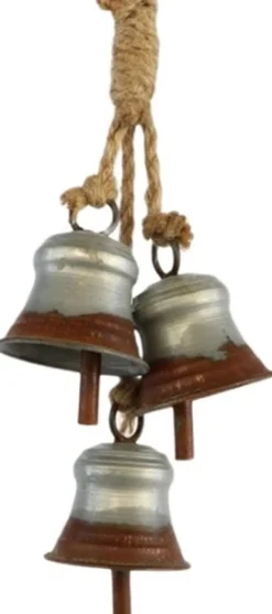 Intratuin Dekoration Anhänger Glocke braun 15 x 8 x 40 cm| Wandhänger|Weihnachtsdeko Zum Aufhängen