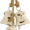 Intratuin Dekoration Anhänger Glocke weiß 15 x 8 x 40 cm| Wandhänger|Weihnachtsdeko Zum Aufhängen