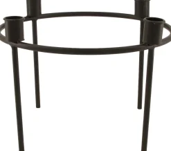 Intratuin Dijk Natural Collections Kerzenständer Duco schwarz D 27 H 20 cm| Kerzenständer