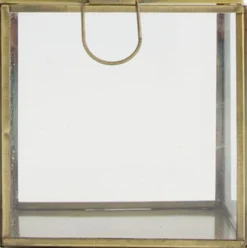 Intratuin Dijk Natural Collections Glastruhe gold 11 x 11 x 11 cm| Aufbewahrung