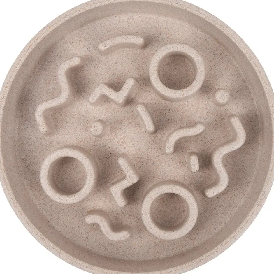 Intratuin District 70 Hundenapf Bamboo Anti-Schling S beige D 13,5 H 2,6 cm| Futternäpfe & Trinknäpfe|Futternäpfe & Trinknäpfe