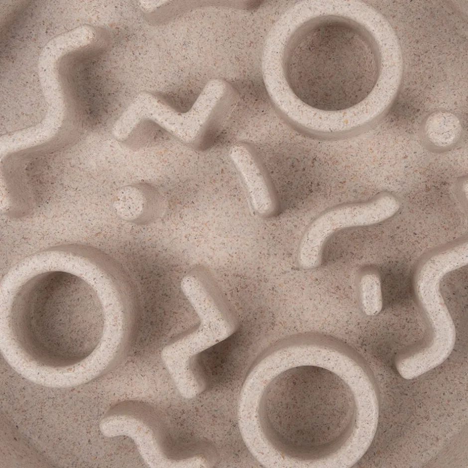 Intratuin District 70 Hundenapf Bamboo Anti-Schling S beige D 13,5 H 2,6 cm| Futternäpfe & Trinknäpfe|Futternäpfe & Trinknäpfe