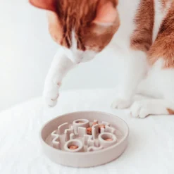 Intratuin District 70 Hundenapf Bamboo Anti-Schling S beige D 13,5 H 2,6 cm| Futternäpfe & Trinknäpfe|Futternäpfe & Trinknäpfe