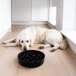 Intratuin District 70 Hundenapf Bamboo Anti-Schling L grau D 28 H 6,2 cm| Futternäpfe & Trinknäpfe|Futternäpfe & Trinknäpfe