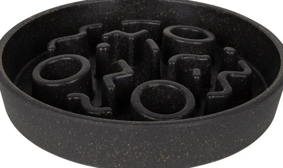 Intratuin District 70 Katzennapf Bamboo Anti-Schling S grau D 13,5 H 2,6 cm| Futternäpfe & Trinknäpfe|Futternäpfe & Trinknäpfe