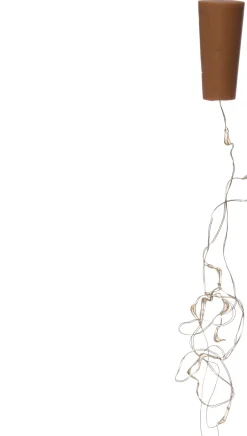 Intratuin Drahtlichterkette Korken 1 m mit 10 LEDs warmweiß| Mini- & Drahtlichterketten