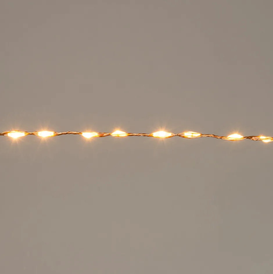 Intratuin Drahtlichterkette kupfer 5 m mit 330 LEDs klassisch warm| Mini- & Drahtlichterketten