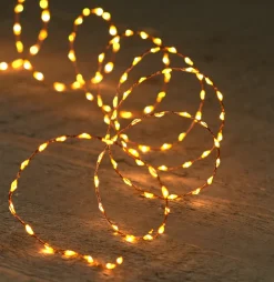 Intratuin Drahtlichterkette kupfer 2 m mit 132 LEDs klassisch warm| Mini- & Drahtlichterketten