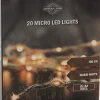 Intratuin Drahtlichterkette Seil mit 20 LEDs warmweiß 1 m| Motiv-Lichterketten