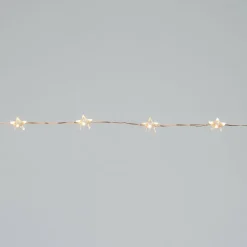 Intratuin Drahtlichterkette Sterne kupfer 2 m mit 40 LEDs extra warm| Motiv-Lichterketten