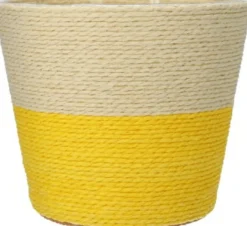 Intratuin Duif Pflanzkorb Riley naturell / gelb D 15,5 H 13 cm| Pflanzkörbe|Pflanzkörbe