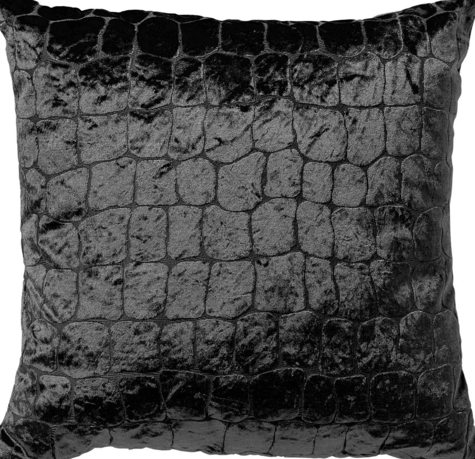 Intratuin Dutch Decor Dekokissen Colette schwarz 45 x 45 x 10 cm| Kissen|Dekokissen