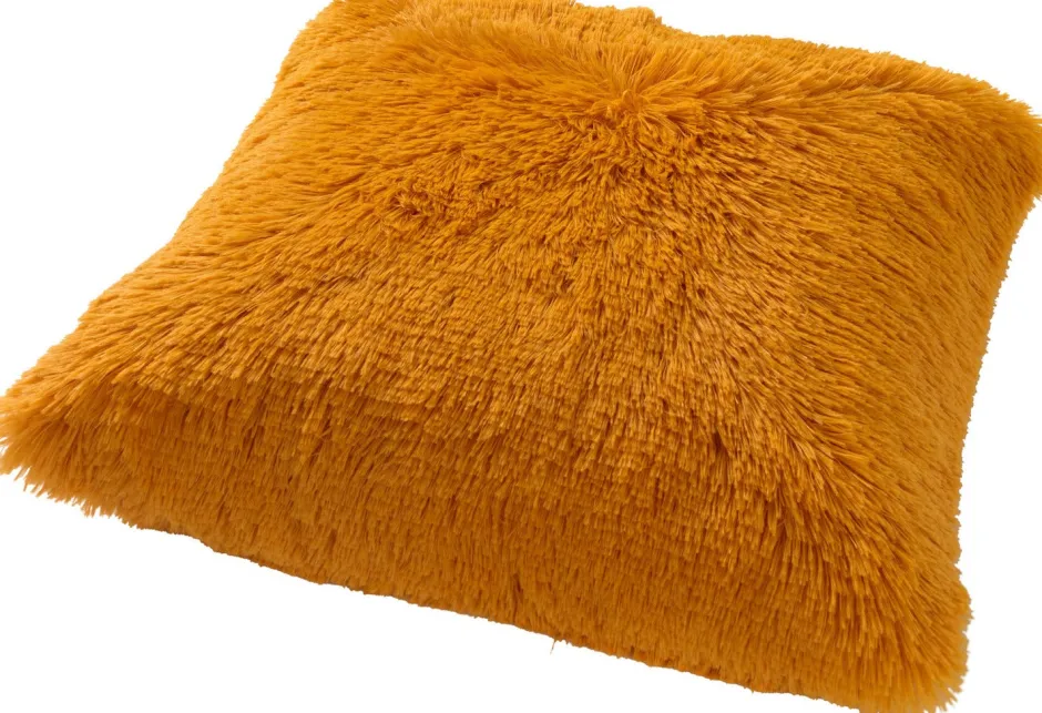 Intratuin Dutch Decor Dekokissen Fluffy gelb 45 x 45 x 10 cm| Kissen|Dekokissen