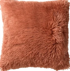 Intratuin Dutch Decor Dekokissen Fluffy rosa 45 x 45 x 5 cm| Kissen|Dekokissen