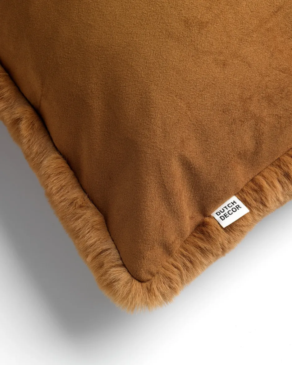 Intratuin Dutch Decor Dekokissen Zaya braun 45 x 45 x 22 cm| Kissen|Dekokissen