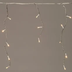 Intratuin Eisregen Lichterkette Ergänzungsset mit 96 LEDs warmweiß 4 m| Eisregen Lichterketten