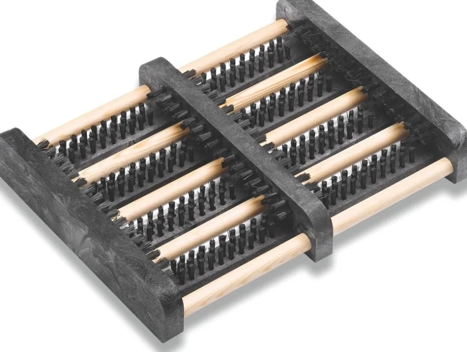 Intratuin Elbe Fußabtreter mit Bürsten 34 x 27 cm| Fußmatten