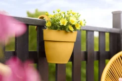 Intratuin Elho Balkonkasten Vibia Easyhanger gelb 20,5 x 24,1 x 26,5 cm| Blumenampeln & Hängetöpfe|Blumentöpfe & Pflanzgefäße