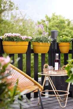 Intratuin Elho Balkonkasten Vibia Easyhanger gelb 46 x 24,1 x 26,5 cm| Balkonkästen|Blumentöpfe & Pflanzgefäße