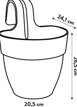 Intratuin Elho Balkonkasten Vibia Easyhanger weiß 20,5 x 24,1 x 26,5 cm| Blumenampeln & Hängetöpfe|Blumentöpfe & Pflanzgefäße