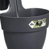Intratuin Elho Balkonkasten Vibia Easyhanger anthrazit 20,5 x 24,1 x 26,5 cm| Blumenampeln & Hängetöpfe|Blumentöpfe & Pflanzgefäße