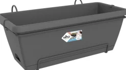 Intratuin Elho Barcelona Balkonkasten XL all-in-1 55 x 32,2 x 22,7 cm anthrazit| Balkonkästen|Blumentöpfe & Pflanzgefäße