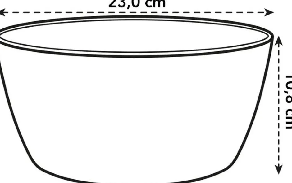 Intratuin Elho Brussels Pflanzschale D 23 H 10,8 cm weiß| Pflanzschalen|Blumentöpfe & Pflanzgefäße
